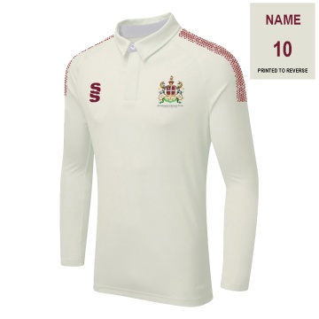 DUAL LONG SLEEVE CRICKET SHIRT (WOMENS)-Ivory