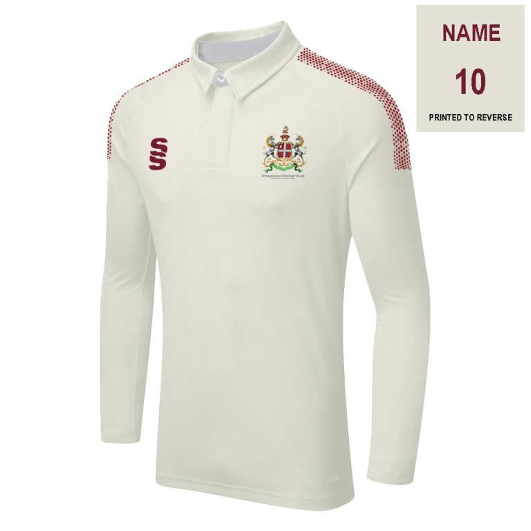 DUAL LONG SLEEVE CRICKET SHIRT (WOMENS)-Ivory